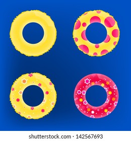 Vector illustration of colorful Inflatable_circles  