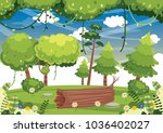 Vector Illustration Of Colorful Landscape