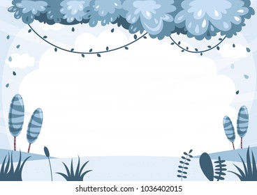 Vector Illustration Of Colorful Landscape