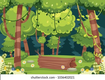 Vector Illustration Of Colorful Landscape