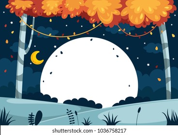 Vector Illustration Of Colorful Landscape