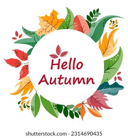 vector illustration of colorful leaf for Autumn fall festive background