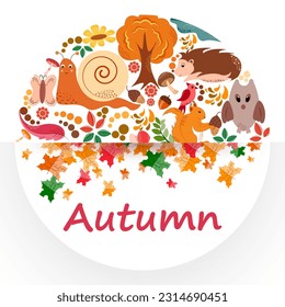 vector illustration of colorful leaf for Autumn fall festive background