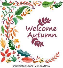 vector illustration of colorful leaf for Autumn fall festive background