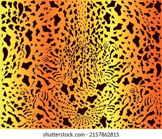 ilustración vectorial del fondo colorido del leopardo	
