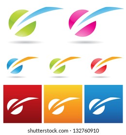 vector illustration of colorful light struck icon