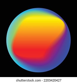 Vector Illustration   Colorful line  Liquid gradient  Logo   Design element   Abstract Geometric shape  