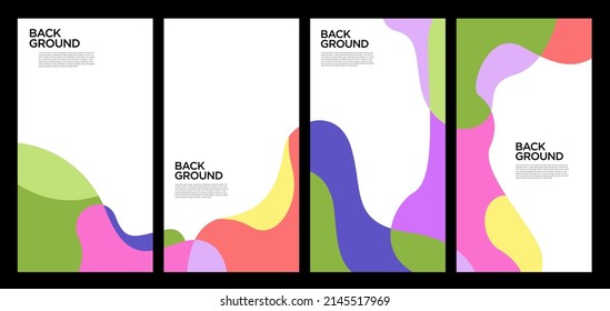 Vector Illustration colorful liquid and fluid abstract for banner template
