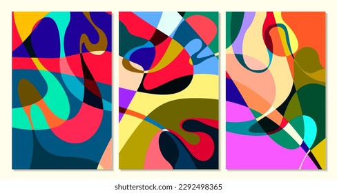 Vector Illustration colorful liquid and fluid abstract for banner template