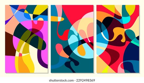 Vector Ilustración colorido líquido y fluido abstracto para la plantilla de banner