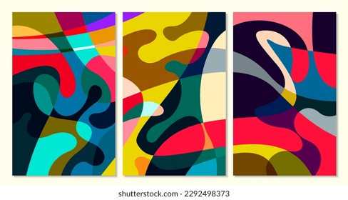 Vector Illustration colorful liquid and fluid abstract for banner template