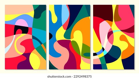 Vector Illustration colorful liquid and fluid abstract for banner template