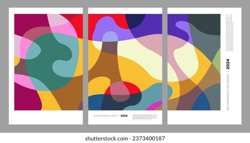 Vector Illustration colorful liquid and fluid abstract for banner template 2024