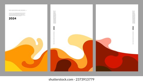 Vector Illustration colorful liquid and fluid abstract for banner template 2024