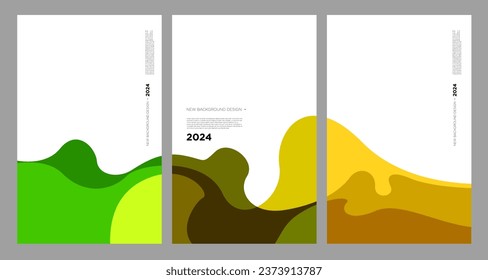 Vector Illustration colorful liquid and fluid abstract for banner template 2024