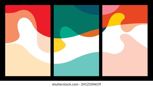 Vector Ilustración de colorido líquido y líquido abstracto para la plantilla de banner