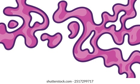 Vector Illustration colorful liquid and fluid abstract cartoon