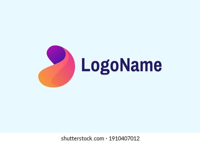 Ilustración de vectores con el logotipo líquido colorido. bien para cualquier industria