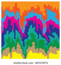 vector illustration colorful liquid pattern composition