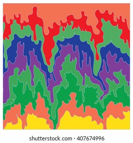 vector illustration colorful liquid pattern composition