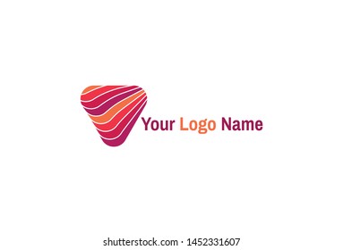 Vector illustration of colorful logo design. Isolated on white background.