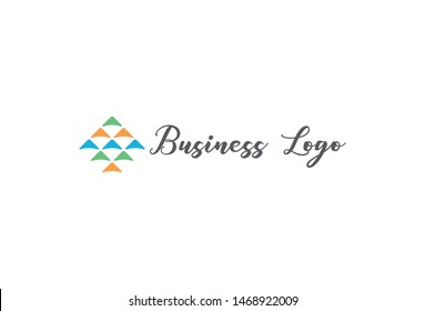 Vector illustration of colorful logo design. Isolated on white background.