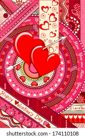 vector illustration of colorful Love Background