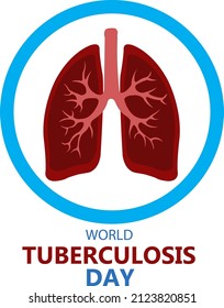 Vector illustration of a colorful lung suitable for world tuberculosis day designs, graphics and editors.

