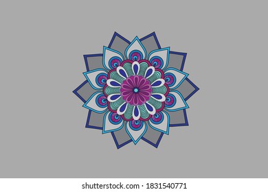 vector illustration of colorful mandala designs