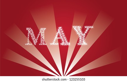Vector illustration - colorful may design element.