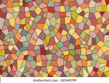 Vector illustration with colorful mosaic