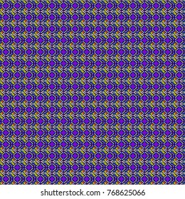 Vector illustration. Colorful mosaic backdrop in violet, black and white colors. Abstract retro seamless pattern of geometric shapes. Geometric hipster tiles background.