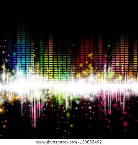 Vector Illustration of a Colorful Music Equalizer