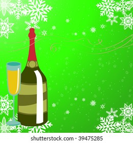 Vector illustration of Colorful new year party background