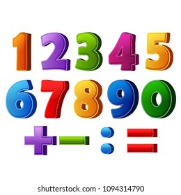 Similar Images, Stock Photos & Vectors of illustration of numbers and ...