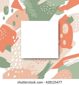 Vector Illustration of a Colorful Painted Design Background