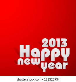 vector illustration of colorful paper cut Happy New Year