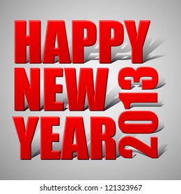 vector illustration of colorful paper cut Happy New Year
