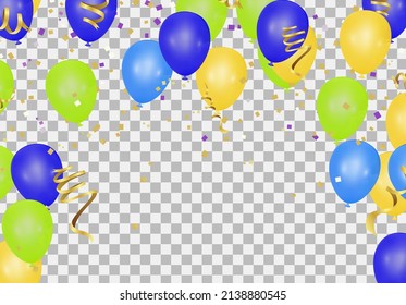 Vector Illustration of a Colorful Party Background holiday decorations, picturesque flags, pennants. for parties or celebrations
