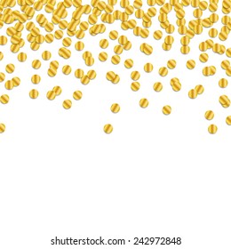 Vector Illustration of a Colorful Party Background with Confetti