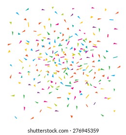 Vector illustration of a colorful party background with confetti