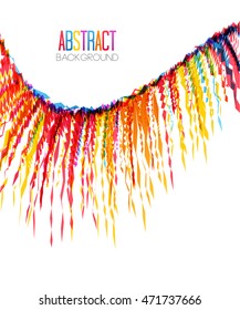 Vector illustration of a colorful party background with confetti for your text