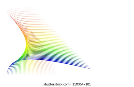 Vector Illustration of Colorful pattern of lines abstract background. EPS10.