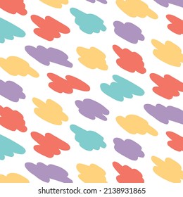 Vector illustration of colorful pattern on white background.