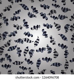 Vector illustration. Colorful pattern. Seamless Flat design with abstract doodles on white, black and blue colors background.