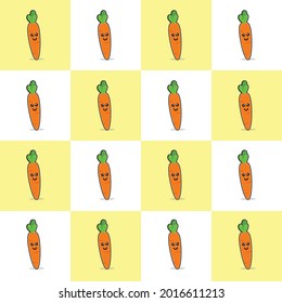 vector illustration of colorful pattern and texture of carrot vegetables. Suitable for multipurpose content background