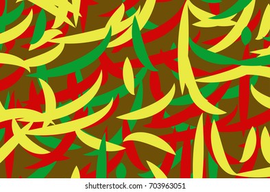 vector illustration of colorful patterned camouflage