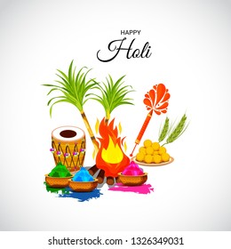Vector illustration of a Colorful Promotional Background for Festival of Colors Holi Celebration.