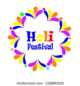 Vector illustration of a Colorful Promotional Background for Festival of Colors Holi Celebration.