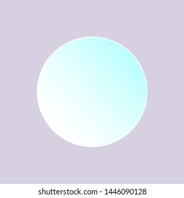 Vector illustration colorful round blank paper stickers in realistic style. Mock up of circle paper labels isolated on light background.